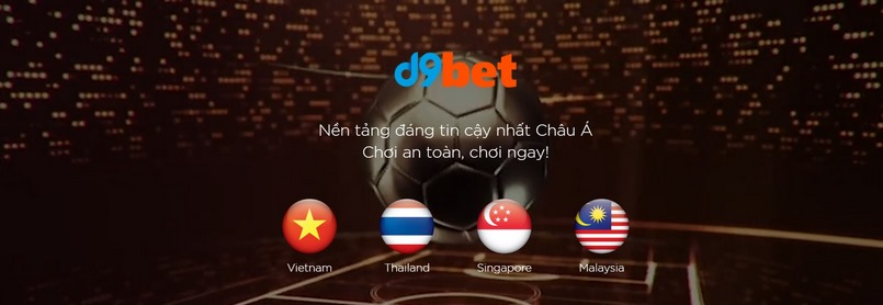 D9bet là nền tảng trò chơi cá cược uy tín bậc nhất châu Á